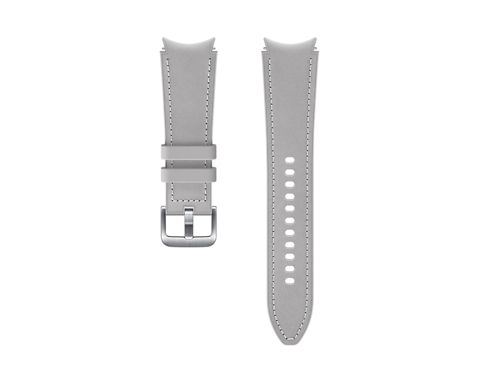 Pasek Samsung Hybrid Leather 20mm S/M Srebrny (ET-SHR88SSEGEU)