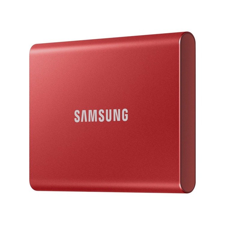 SAMSUNG T7 Dysk zewnetrzny SSD 2TB Czerwony USB 3.2 (MU−PC2T0R/WW)