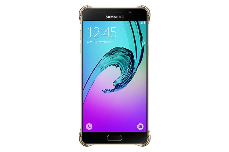 Samsung Etui Clear Cover Złote do Galaxy A5 (2016) EF-QA510CFEGWW