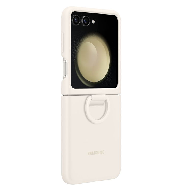 Samsung Silicone Case with Ring Beżowy do Galaxy Z Flip5 (EF-PF731TUEGWW)