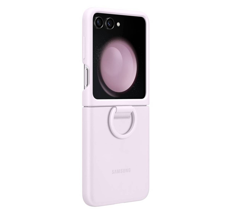 Samsung Silicone Case with Ring Fioletowy do Galaxy Z Flip5 (EF-PF731TVEGWW)