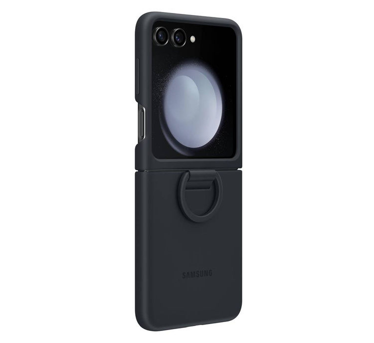 Samsung Silicone Case with Ring Granatowy do Galaxy Z Flip5 (EF-PF731TNEGWW)