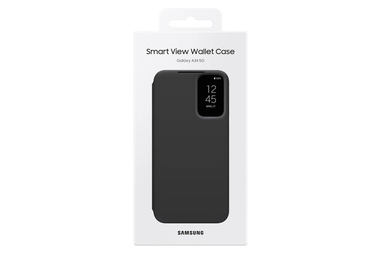 Samsung Smart View Wallet Case Czarne do Galaxy A34 5G (EF-ZA346CBEGWW)