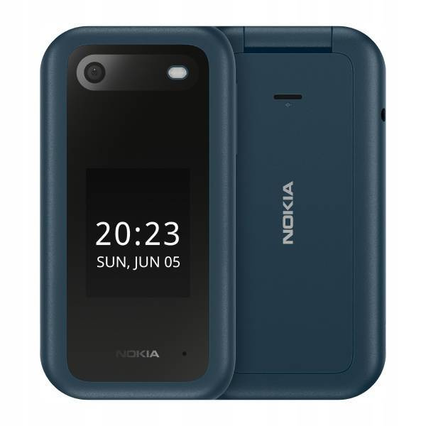 Zestaw Nokia 2660 4G Flip Dual Sim Niebieska + Stacja Ładująca