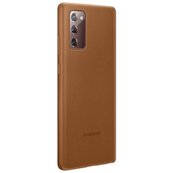 Etui Samsung Leather Cover Brązowe do Galaxy Note 20 (EF-VN980LAEGEU)