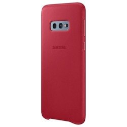 Etui Samsung Leather Cover Czerwony do Galaxy S10e (EF-VG970LREGWW)