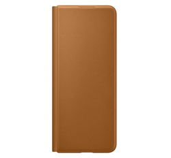 Etui Samsung Leather Flip Cover Brązowy do Galaxy Z Fold3 5G (EF-FF926LGEGWW)