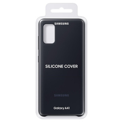 Etui Samsung Silicone Cover Czarny do Galaxy A41 (EF-PA415TBEGEU)