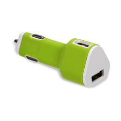 Ładowarka Samochodowa O'Care 2*USB 2400mA Zielona