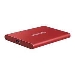SAMSUNG T7 Dysk zewnetrzny SSD 1TB Czerwony USB 3.2 (MU−PC1T0R/WW)