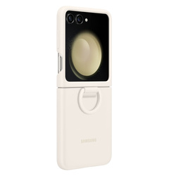 Samsung Silicone Case with Ring Beżowy do Galaxy Z Flip5 (EF-PF731TUEGWW)