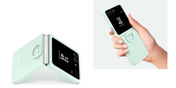 Samsung Silicone Case with Ring Beżowy do Galaxy Z Flip5 (EF-PF731TUEGWW)