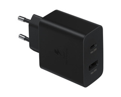 Samsung Szybka Ładowarka podróżna (35W) (USB-C USB-A) Czarna Bez kabla (EP-TA220NBEGEU)